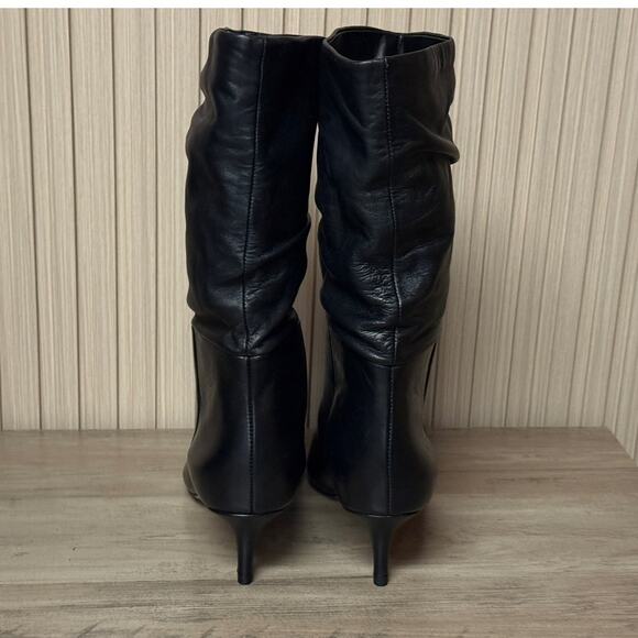 Nordstrom Pointed Toe Leather Booties Black Women’s Size 8M - Picture 4 of 9